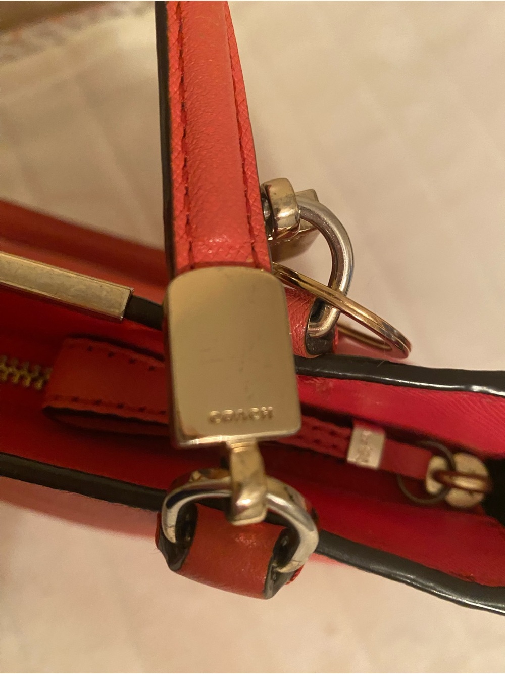 Coach Madison Saffiano leather mini North/South tote - Picture 5 of 15
